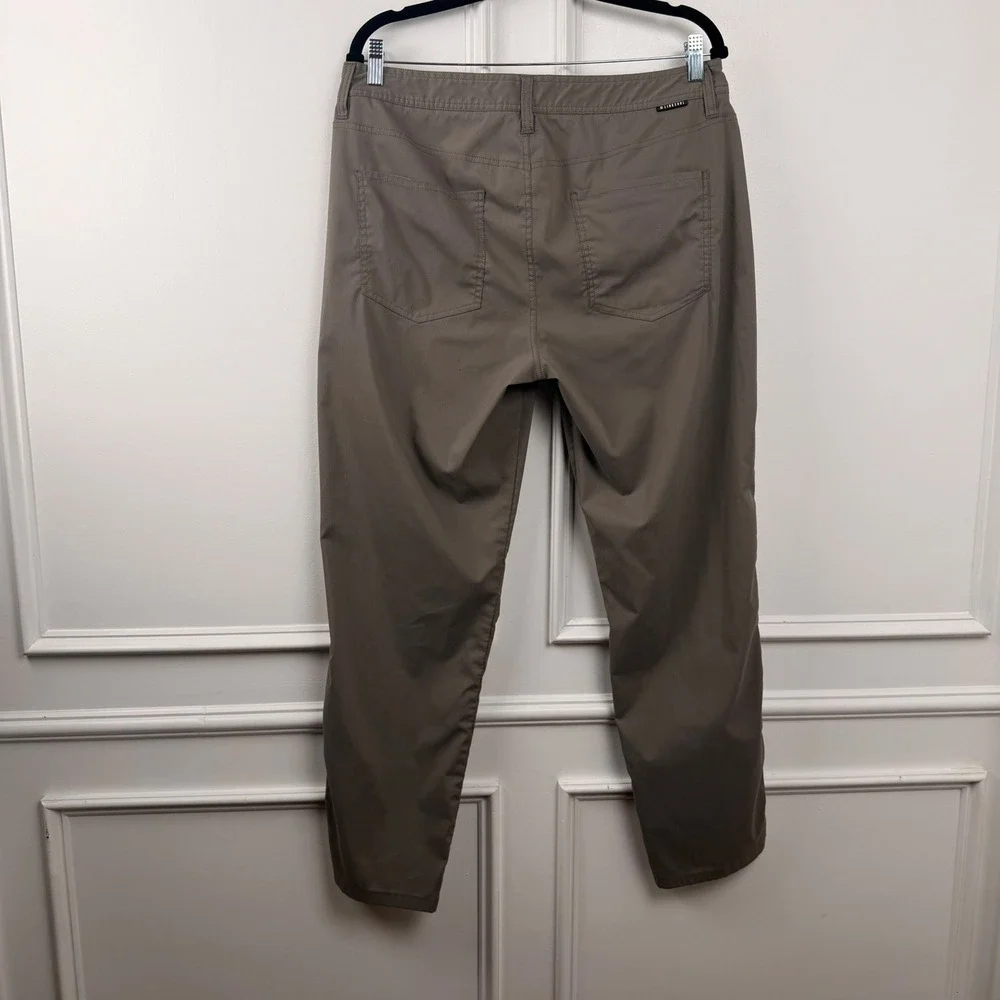 Linksoul Ellis Golf Pants Mens 34S Brown Ripstop Performance Trousers LS6217-S